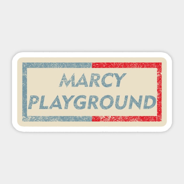 Marcy Playground Distressed Sticker by BAUREKSO